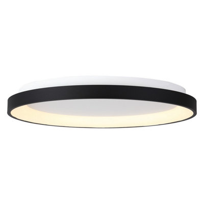 Luminosa Lighting Luminosa Niseko Ring Ceiling 90Cm 78W Led3000K6200LmBlack3Yrs Warranty from B&Q