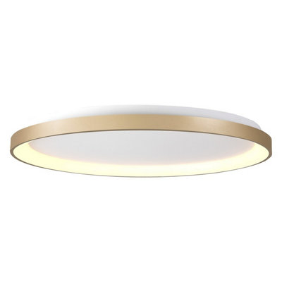 Luminosa Lighting Luminosa Niseko Ring Ceiling 90Cm 78W Led3000K6200LmGold3Yrs Warranty from B&Q