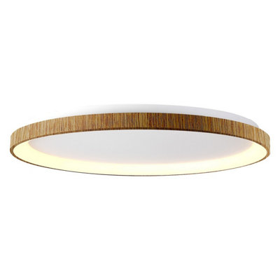 Luminosa Lighting Luminosa Niseko Ring Ceiling 90Cm 78W Led3000K6200LmWood3Yrs Warranty from B&Q