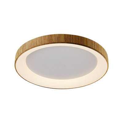 Luminosa Lighting Luminosa Niseko Ring Ceiling 65Cm 48W Led3000K3900LmWood3Yrs Warranty from B&Q