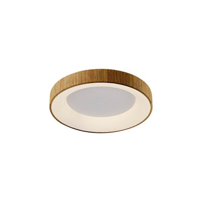 Luminosa Lighting Luminosa Niseko Ring Ceiling 45Cm 30W Led3000K2250LmWood3Yrs Warranty from B&Q