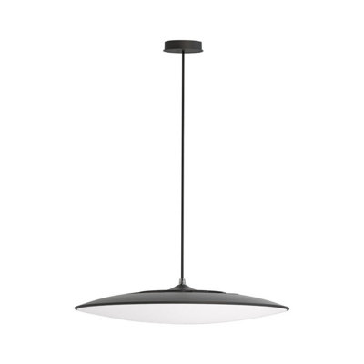 Luminosa Lighting Luminosa Slim Led Pendant 46Cm Round 50W Led4000K4300LmBlack3Yrs Warranty from B&Q