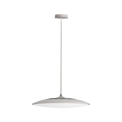 Luminosa Lighting Luminosa Slim Led Pendant 25Cm Round 16W Led4000K1440LmWhite3Yrs Warranty from B&Q
