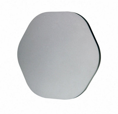 Luminosa Lighting Luminosa Fusion Wall Light 14.4Cm Hexagonal 6W Led 3000K540LmSilver Paint from B&Q