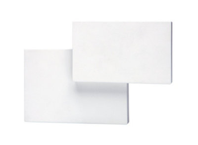 Luminosa Lighting Luminosa Fusion Wall Light Rectangles 5W Led 3000K Matt White285Lm, from B&Q