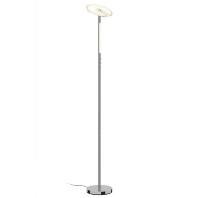 Luminosa Ing Luminosa Siro Dimmable Led Floor Lamp 18W+4W Nickel Light