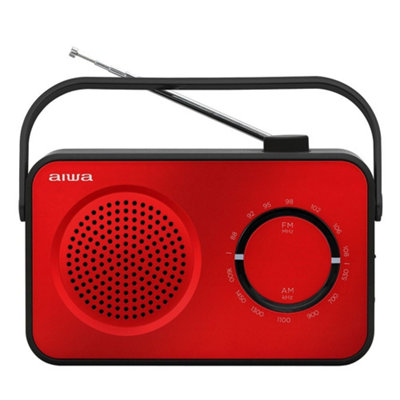 Aiwa R-190 AM/FM Portable Radio in Red - Image 10