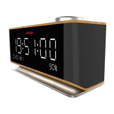Aiwa Cr-90Bt Radio Alarm Clock Black