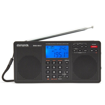 Aiwa Rmd-99St Black Multiband Stereo Radio from B&Q