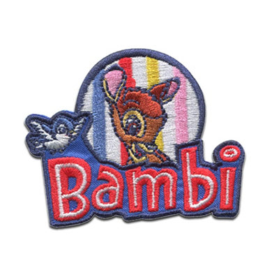 Groves Of Thames Emb Patch Bambi - Motif: Iron-On: Bambi - Groves