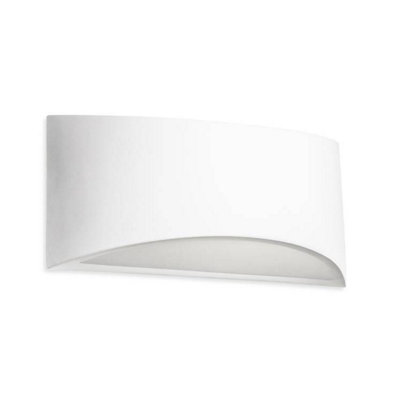 Luminosa Lighting Luminosa Ges 1 Light Up & Down Plaster Wall Light WhiteE14 from B&Q