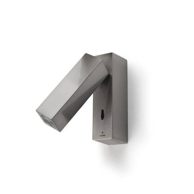 Luminosa Lighting Luminosa Leds C4 Led 1 Light Indoor Surface Mounted Wall Light Reading Lamp Satin Nickel from B&Q