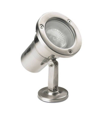 Luminosa Lighting Luminosa Helio 1 Light Outdoor Spotlight Stainless Steel Ip67Gu10 from B&Q