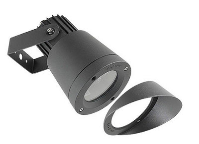 Luminosa Lighting Luminosa Hubble 1 Light Outdoor Spotlight Black Ip65Gu10 from B&Q