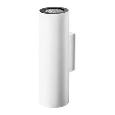 Luminosa Lighting Luminosa Pipe 2 Light Up & Down Wall Light WhiteBlackGu10 from B&Q