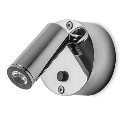 Luminosa Lighting Luminosa Leds C4 Ivy Led Adjustable 1 Light Indoor Wall Light Chrome from B&Q