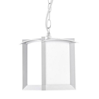 Luminosa Lighting Luminosa Mark 1 Light Outdoor Ceiling Pendant Light WhiteE27 from B&Q