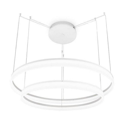 Luminosa Lighting Luminosa Integrated Led Large Ceiling Pendant Light White from B&Q