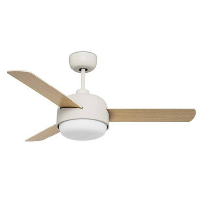 Luminosa Lighting Luminosa Klar 2 Light Ceiling Fan Old WhiteE27 from B&Q