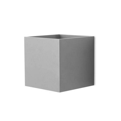 Luminosa Lighting Luminosa Kub 1 Light Up & Down Wall Light GreyE27 from B&Q