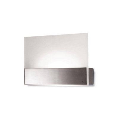 Luminosa Lighting Luminosa Leds C4 Led 1 Light Indoor Small Wall Uplighter Satin Nickel from B&Q