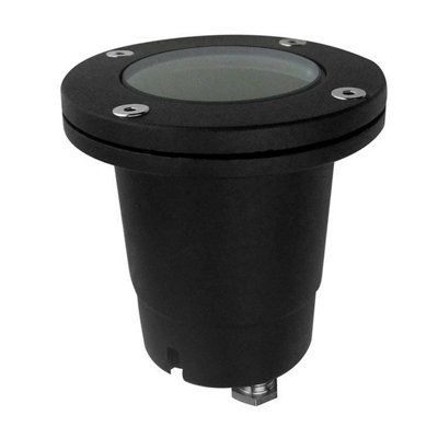 Luminosa Lighting Luminosa 1 Light Round Recessed Outdoor Ground Light Black Ip67Gu10 from B&Q