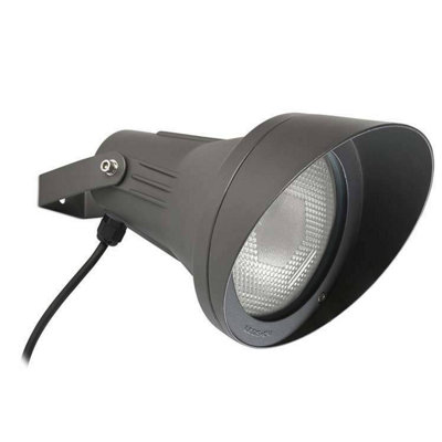 Luminosa Lighting Luminosa Esparta 1 Light Outdoor Spotlight Urban Grey Ip65E27 from B&Q