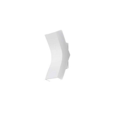 Luminosa Lighting Luminosa Leds C4 Bend Led Flush Up Down Wall Light White Lacquered 880Lm 3000K from B&Q