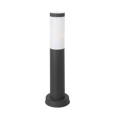 Luminosa Lighting Luminosa Koral 1 Light Outdoor Bollard Light Urban Grey Ip55 from B&Q