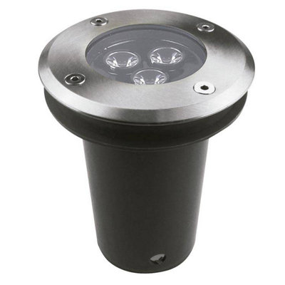 Luminosa Lighting Luminosa Ringo Led 3 Light Recessed Outdoor Ground Light Stainless Steel Ip67 from B&Q