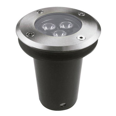 Luminosa Lighting Luminosa Ringo Led 3 Light Recessed Outdoor Ground Light Stainless Steel Ip67 from B&Q