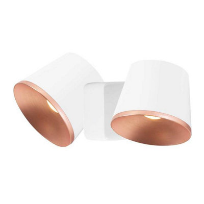 Drone Integrated LED Dome Wall / Ceiling Light White, Copper - Image 4
