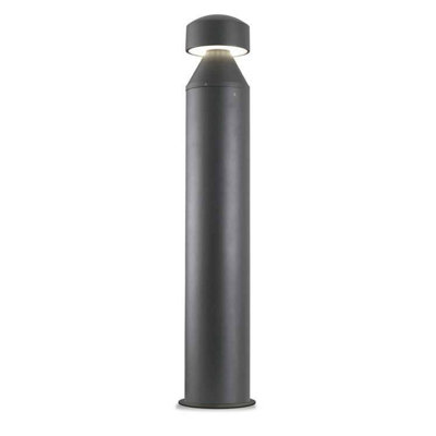 Luminosa Lighting Luminosa Leds C4 Cilin Outdoor Led Outdoor Bollard Urban Grey 100Cm 2185Lm 4000K Ip65 from B&Q