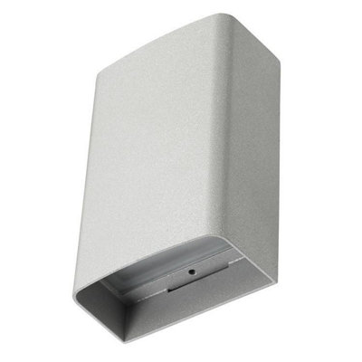 Luminosa Lighting Luminosa Clous Outdoor Led Up & Down Flush Wall Light Urban Grey 16Cm 1027Lm 3000K Ip65 from B&Q