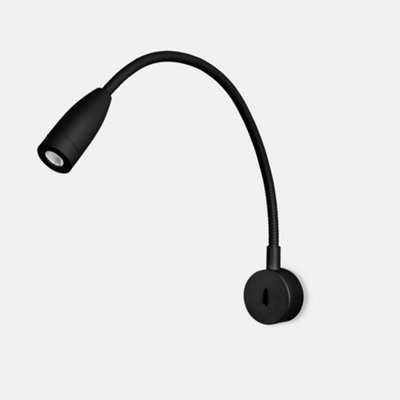 Luminosa Lighting Luminosa Bed Led Wall Reading Light Black 160Lm 3000K from B&Q