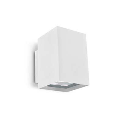 Luminosa Lighting Luminosa Afrodita Outdoor Led Up & Down Wall Light White 10Cm 1690Lm 3000K Ip55 from B&Q