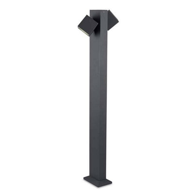 Luminosa Lighting Luminosa Cubus Led 2 Light Outdoor Bollard Light Urban Grey Ip65 from B&Q