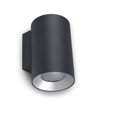 Luminosa Lighting Luminosa Cosmos Led Outdoor Medium Wall Light Urban Grey Ip55 from B&Q