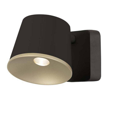 Drone LED 1 Light Indoor Dome Wall / Ceiling Light Brown, Gold - Image 5