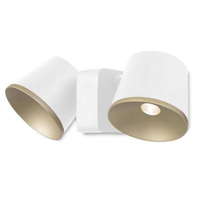 Netlighting Unisex White Drone Led Light Indoor Dome Wall Ceiling Light Gold Size 2 - Image 4