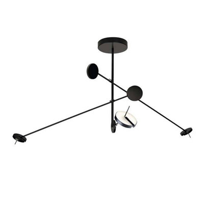Luminosa Lighting Luminosa Invisible Led Ceiling Pendant Matt Black Phase Cut Dimming 2295Lm 3000K from B&Q