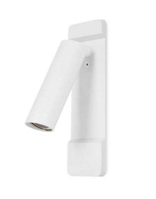 Luminosa Lighting Luminosa Lire Led Wall Reading Light Matt White 179Lm 2700K from B&Q