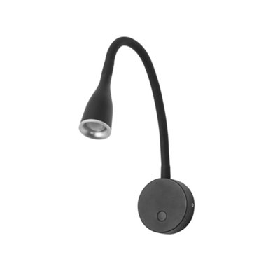 Luminosa Lighting Luminosa Crobat Led Wall Reading Light Black 450Lm 3000K from B&Q