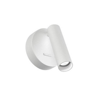 Luminosa Lighting Luminosa Stylus Led Wall Reading Light White 500Lm 3000K from B&Q