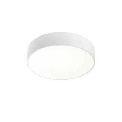 Luminosa Lighting Luminosa Caprice Led Round Flush Ceiling Light White Phase Cut Dimming 33Cm 2720Lm 3000K from B&Q