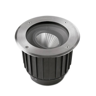 Luminosa Lighting Luminosa Gea Outdoor Led Recessed Ground Uplight Stainless Steel Polished 22.3Cm 2815Lm 2700K Ip67 from B&Q