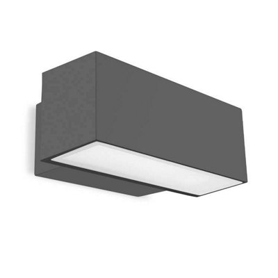 Luminosa Lighting Luminosa Afrodita Outdoor Led Up & Down Wall Light Urban Grey 30Cm 2172Lm 4000K Ip65 from B&Q