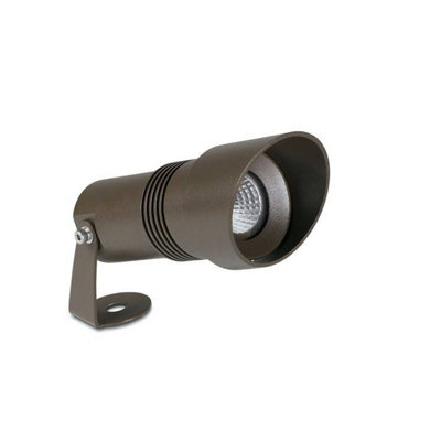Luminosa Lighting Luminosa Micro Outdoor Led Spotlight Brown 740Lm 3000K Ip65 from B&Q