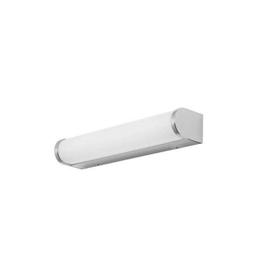 Luminosa Lighting Luminosa Lungo Bathroom Led Flush Wall Light Chrome 910Lm 3000K Ip44 from B&Q
