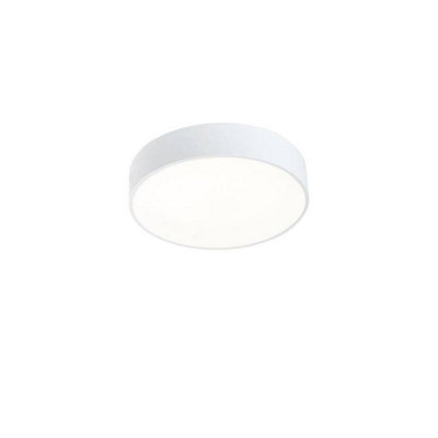 Luminosa Lighting Luminosa Caprice Led Round Flush Ceiling Light White Phase Cut Dimming 52Cm 3940Lm 3000K from B&Q